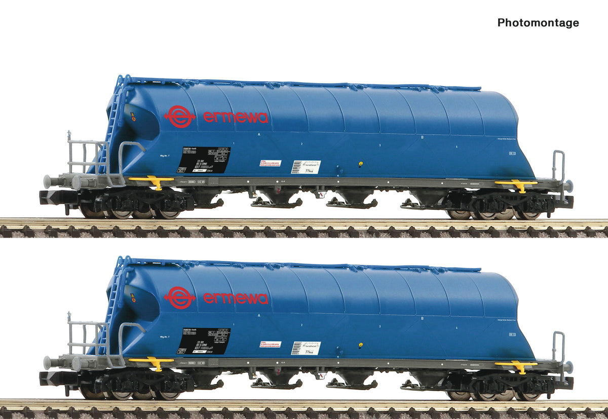 Fleischmann Ermewa Uacs Dust Silo Wagon Set (2) V FM849007