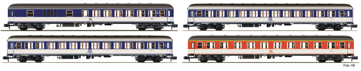 Fleischmann DB UIC-X Popwagen Coach Set (4) IV FM881908