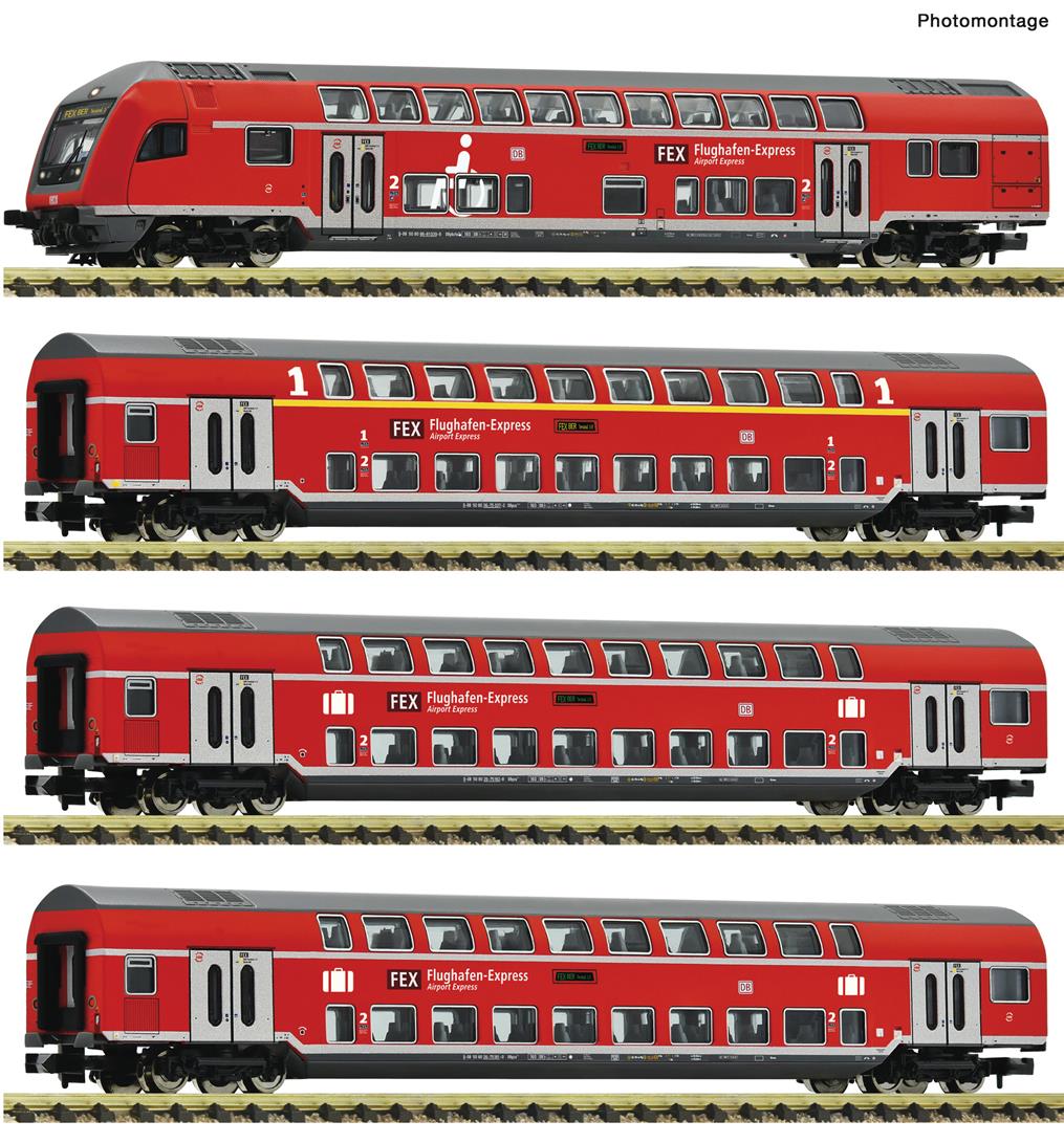 Fleischmann DBAG FEX Bi-Level Coach Set (4) VI FM881916