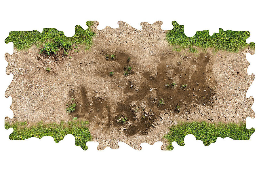 CRAWLER PARK 2 X CROSSING WITH PUDDLE OF WATER FOR 1/24 RC CRAWLER