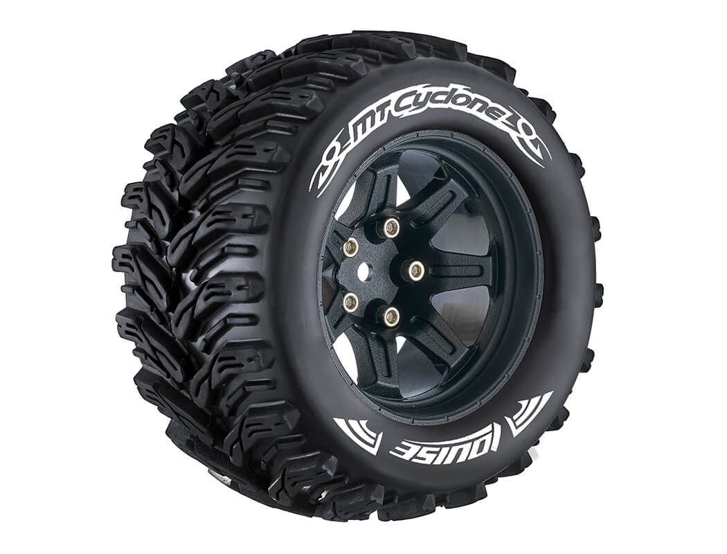 Louise RC Mt-Cyclone 1/10 Soft Hex 14Mm Black Arrma Granite L-T3226SBM