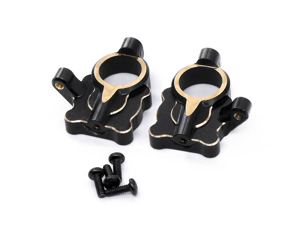 Fastrax Fcx24 Black Brass Steering Arm Housing (2Pc) FTFMS005BRB