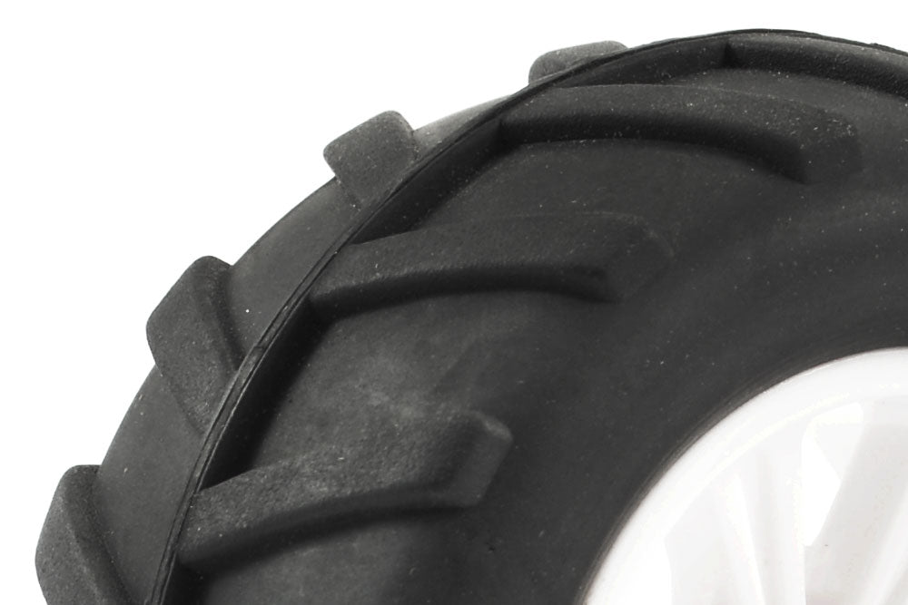 FTX Comet Monster Front Mounted Tyre & Wheel White FTX9072W