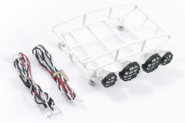 Fastrax Rounded Luggage Tray W/Led & Lights (Sm/White) FAST308-SW
