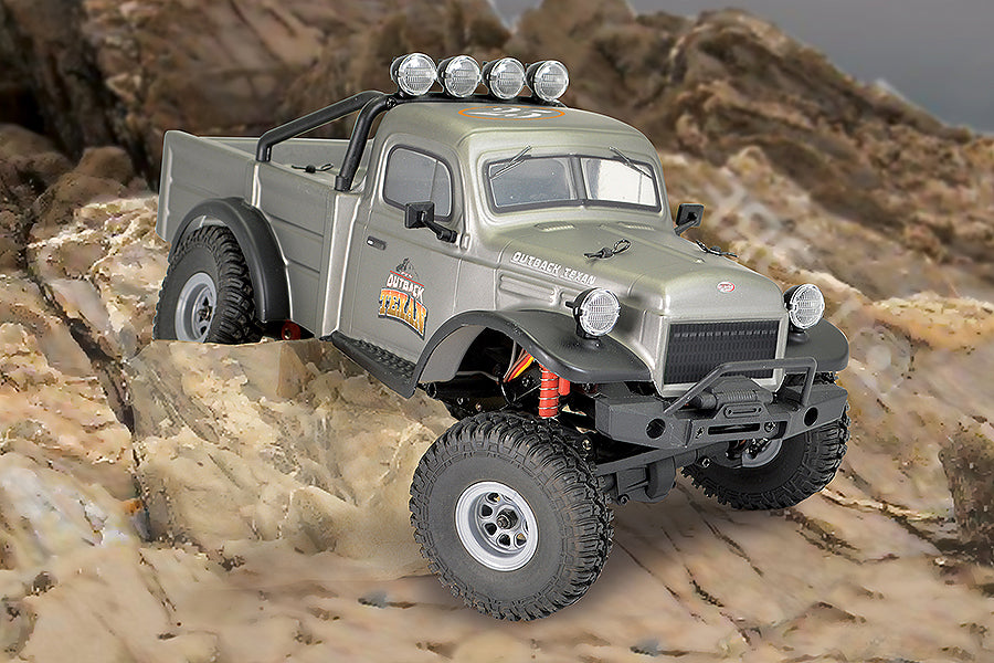 FTX Outback Mini X Texan 1:18 Trail Ready-To-Run Grey FTX5524GY