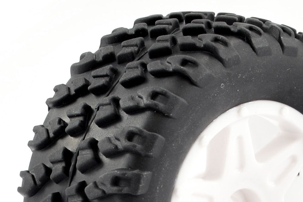 FTX Comet Desert Buggy Front Mounted Tyre & Wheel White FTX9066W
