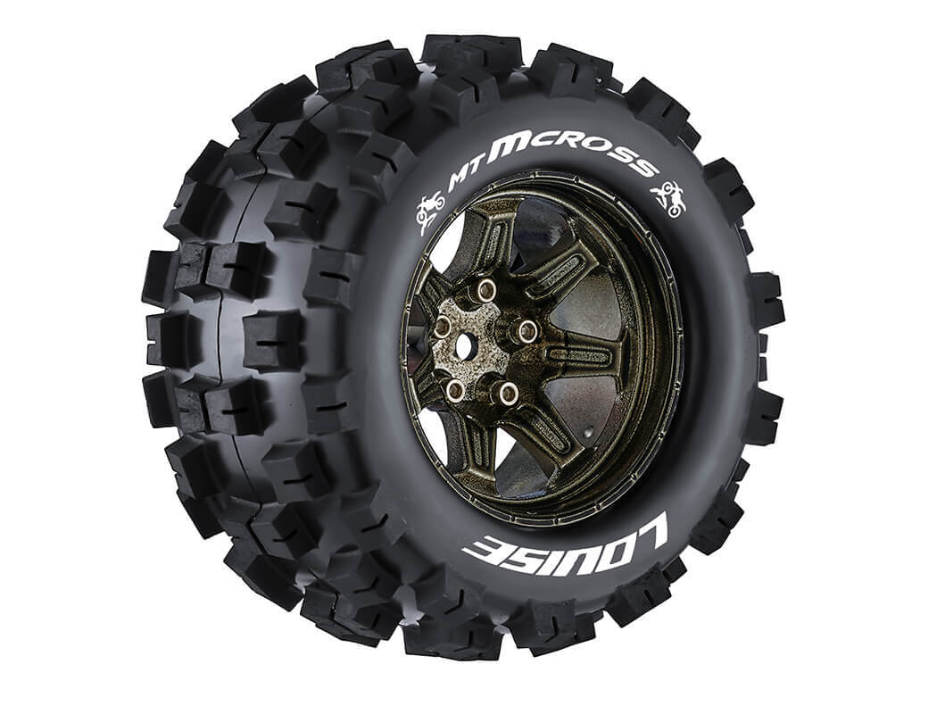 LOUISE RC MT-ROCK 1/10 SOFT H EX 14MM BLACK CHROME ARRMA GRA