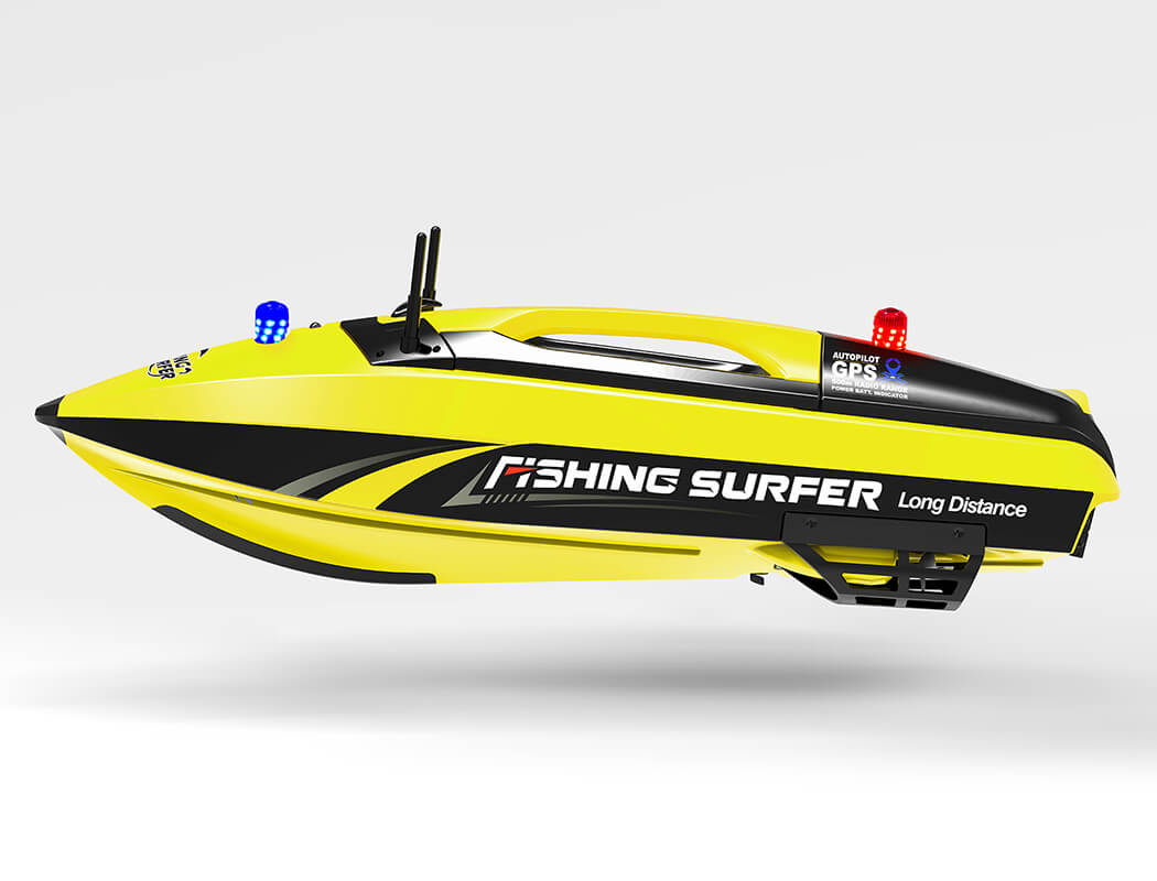 Fishing People Surfer Launched RC BAIT Release GPS Boat v2.0 in Yellow