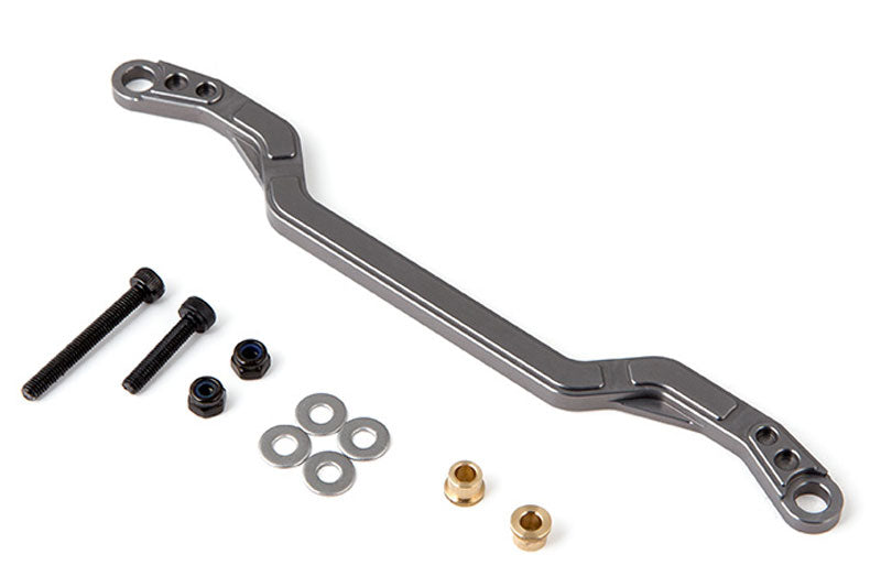 GMADE GS01 MACHINED STEERING LINK 116MM (TITANIUM GREY)