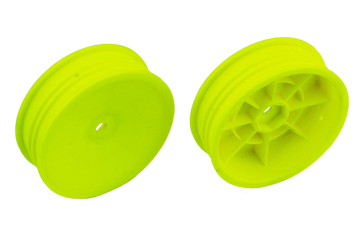 ASSOCIATED BUGGY WHEEL 2WD SLIM FRONT 2.2 12MM HEX YELLOW