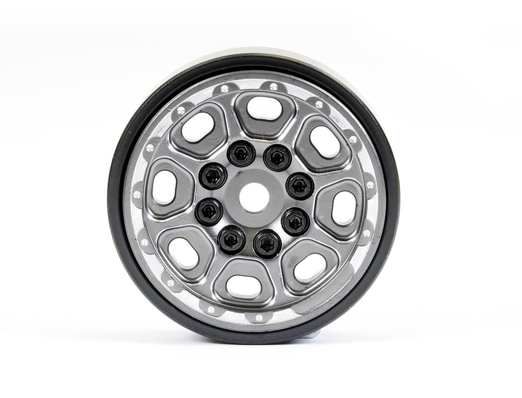 FASTRAX TRX-4M CNC TITANIUM BEADLOCK WHEELS (4) FITS SCX24 / FTX Mini Outback