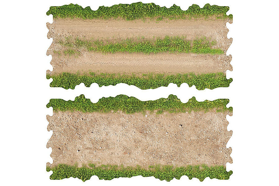 CRAWLER PARK 2 X DIRT AND GRASS STRAIGHTS FOR 1/24 RC CRAWLER PARK