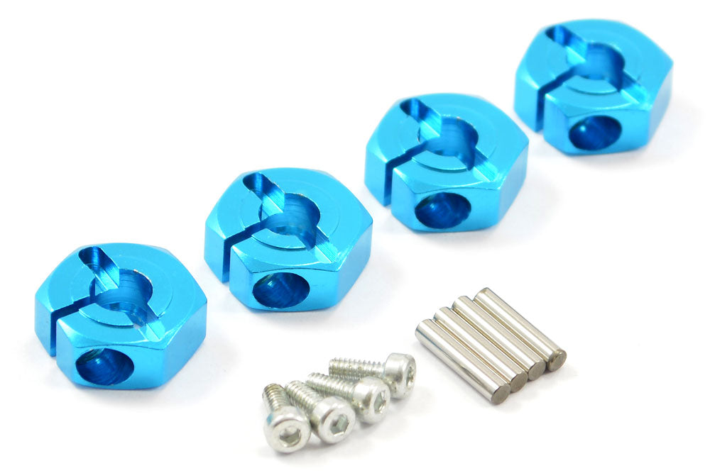 Fastrax Tamiya Tt02 Aluminium 12Mm Wheel Hexes (4) FTTA021B