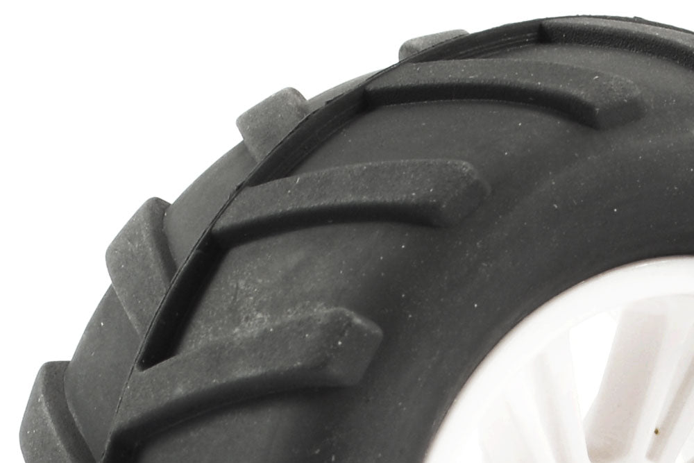 FTX Comet Monster Rear Mounted Tyre & Wheel White FTX9071W