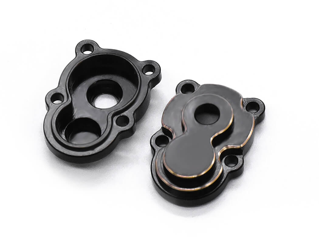 Fastrax Fcx24 Black Brass Axle Housing Covers (4Pc) FTFMS006BRB
