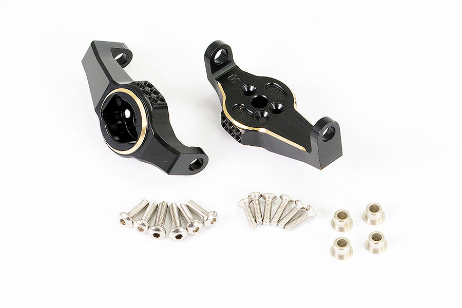 Fastrax Trx-4 Brass Bk Front Caster Block (2) FTTX315BRB