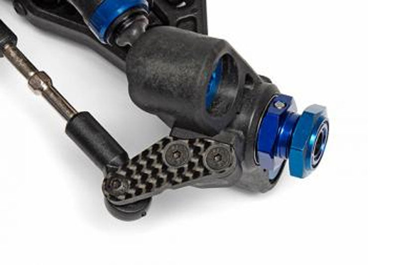 ASSOCIATED RC8B3 FT STEERING BLOCK ARMS + 2 DEGREES - GRAPHITE (PR)