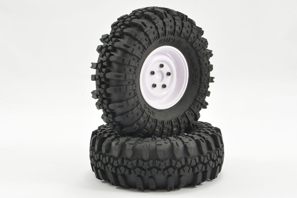Fastrax 1:10 Crawler Swamper 1.9 Scale Wheel &#248;118Mm Tyre (White)(2)