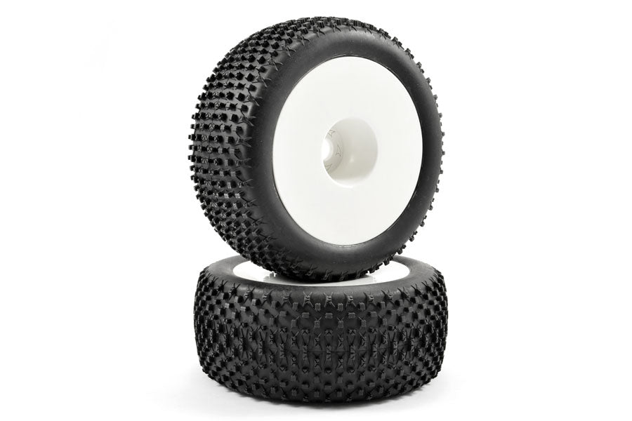 FASTRAX 1/8 TRUGGY X-BLOCK MTD ON WHITE DISHED 1/2"OFFSET(PR)