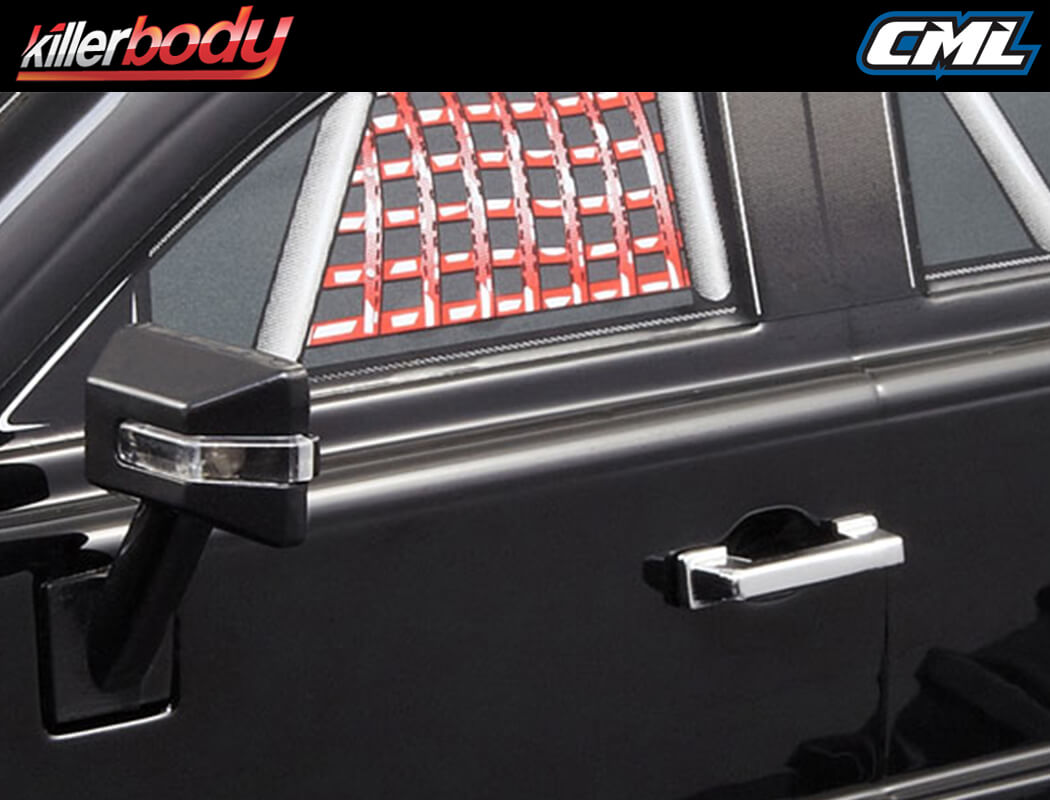 KILLERBODY BLACK PLASTIC DOOR HANDLE 1/10 SCALE