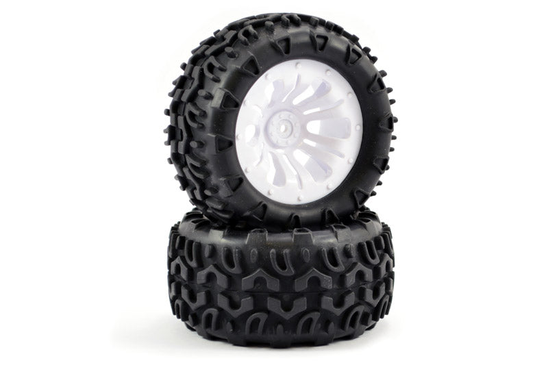 Fastrax 1/10 Klaxon Truck Tyre Mounted On 12-Spoke (12Mm Hex)