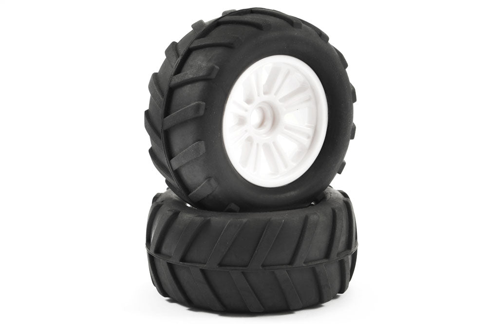 FTX Comet Monster Front Mounted Tyre & Wheel White FTX9072W
