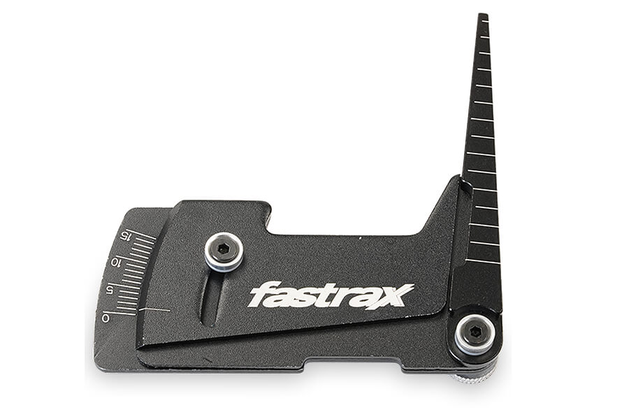 Fastrax Aluminium Ride Height And Camber Gauge - Black FAST409BK