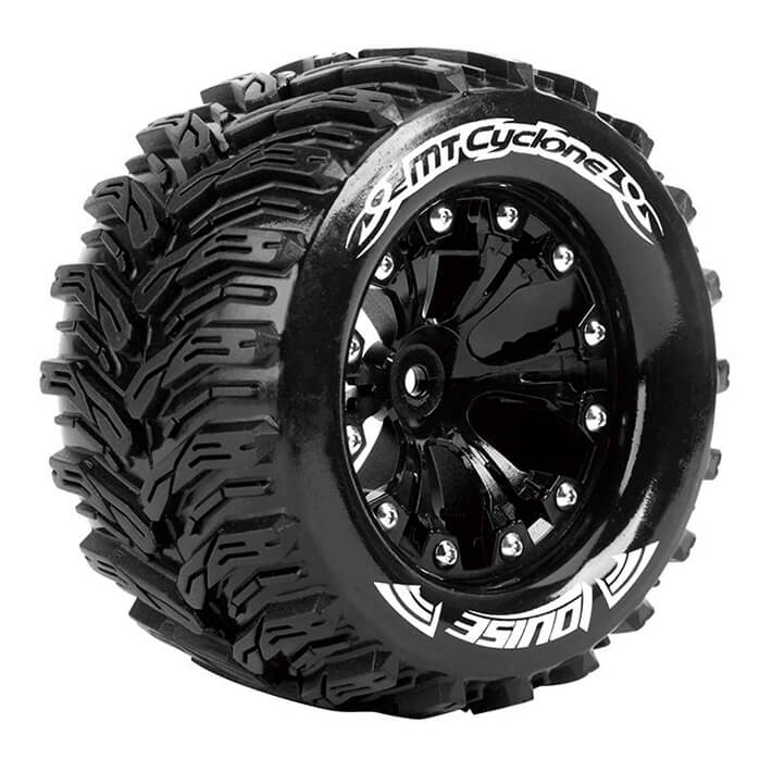 Louise RC Mt-Cyclone 1/10 Soft Hex 14Mm Black Arrma Granite L-T3226SBM