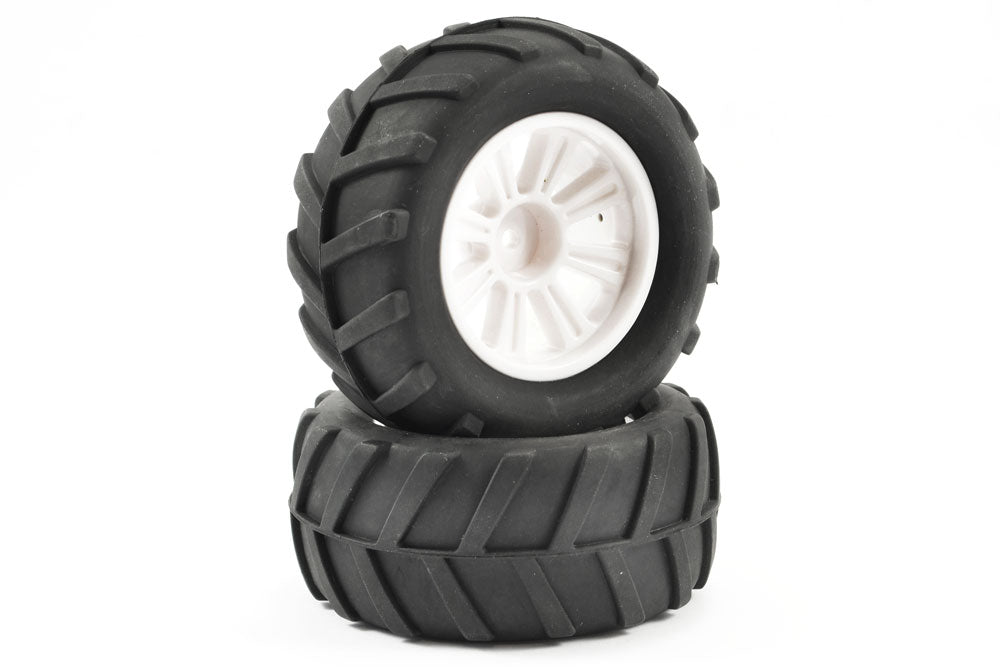 FTX Comet Monster Rear Mounted Tyre & Wheel White FTX9071W
