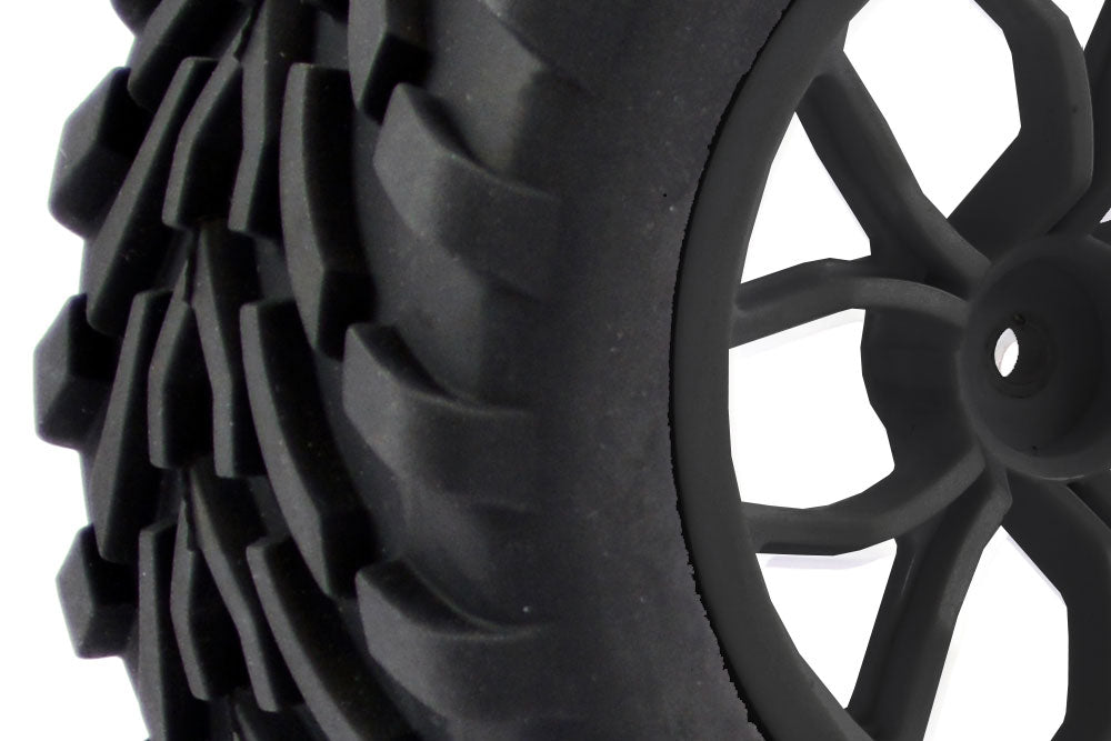 Fastrax 1/10 Mega-V Truck Tyre Mounted On 12-Spoke (12Mm Hex) (FAST0067B)