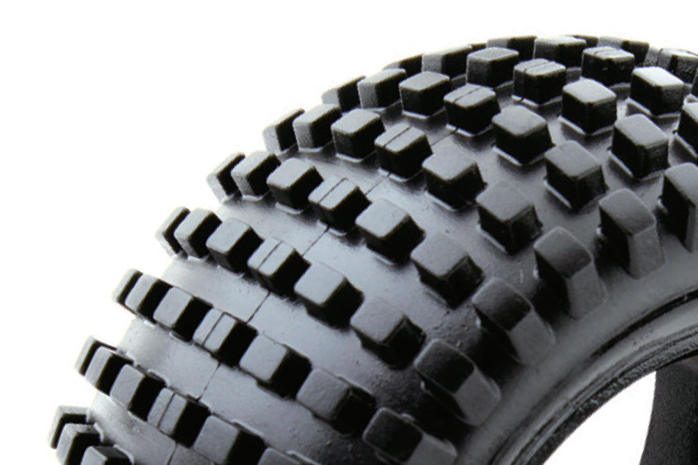 Fastrax 1/8 Truggy Rock Mtd On 5-Spoke Black 0 Offset(Pr) FAST1094B-0