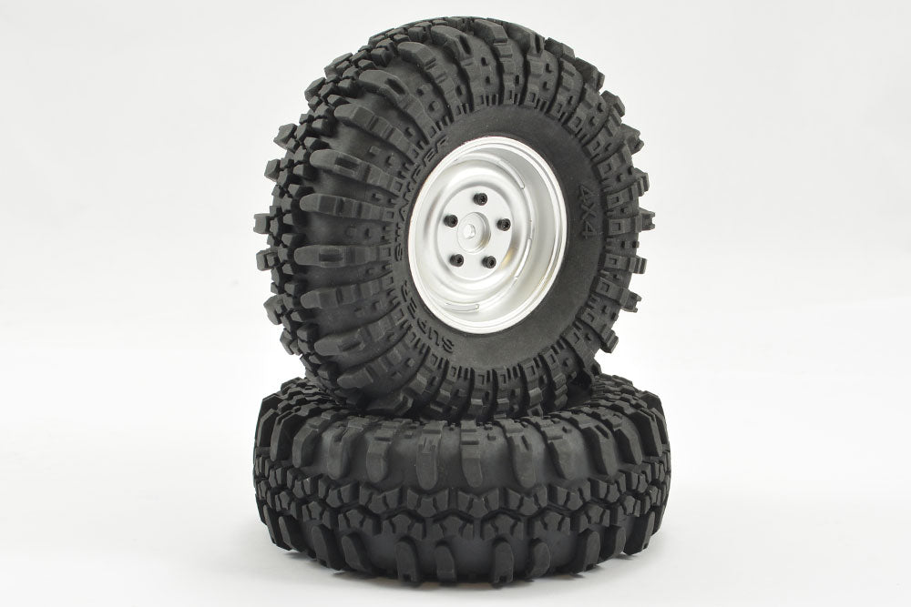 Fastrax 1:10 Crawler Swamper 1.9 Scale Wheel &#248;118Mm Tyre (Silver)(2)