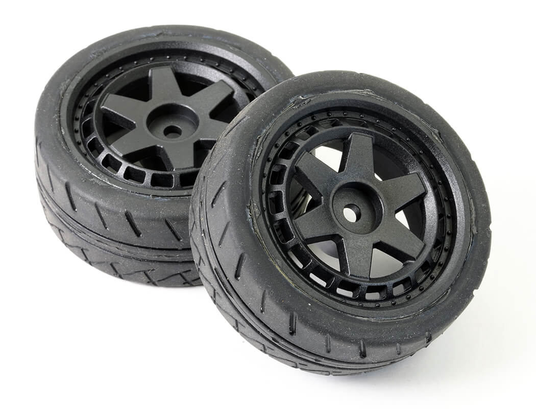 Ftx Stinger Front 26Mm Rubber Wheel/Tyres (Pr) - FTX10570