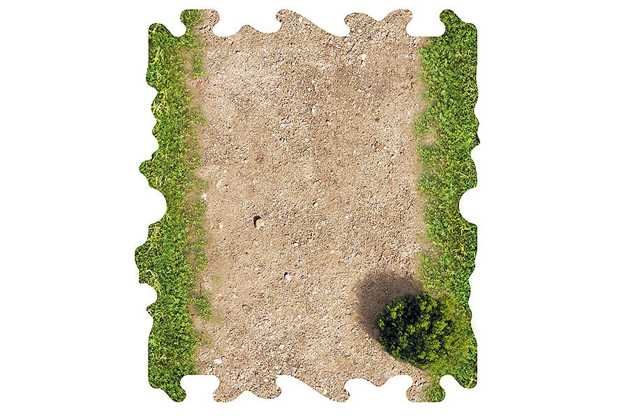 CRAWLER PARK 2 X DIRT AND GRASS HALF STRAIGHTS FOR 1/24 RC CRAWLER