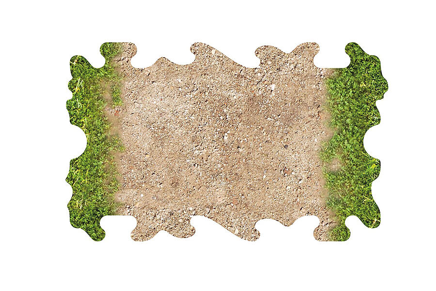 CRAWLER PARK 4 X DIRT AND GRASS QUARTER STRAIGHTS FOR 1/24 RC CRAWLER