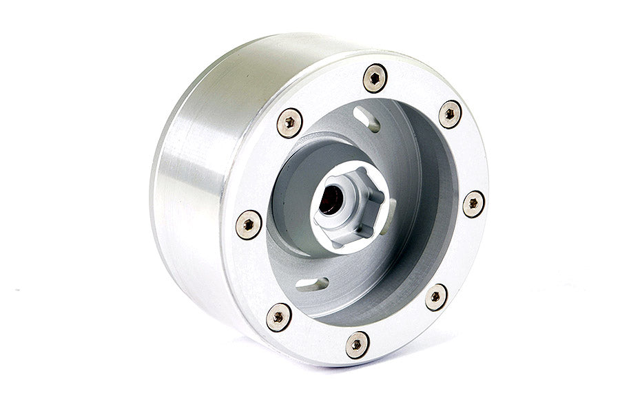 Fastrax Aluminum Beadlock Star 1.9" Wheels - Silver (4Pc) FAST0140S