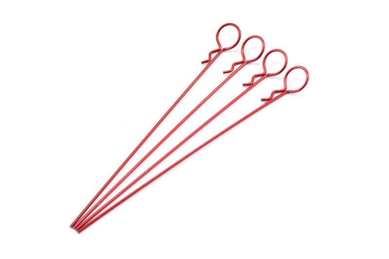 Fastrax Small Metallic Red Long Body Pin 1/10Th (4) FAST208MR