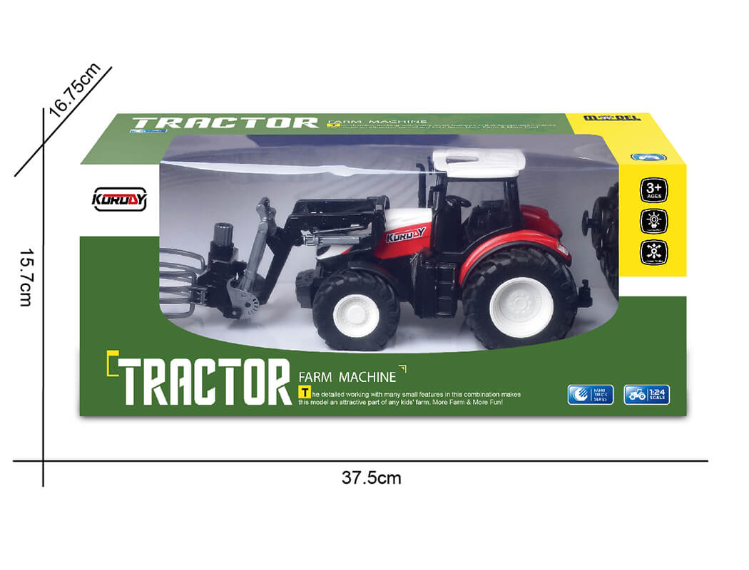Korody RC 1:24 Tractor With Front Hay Bale Grab Arm K-6634