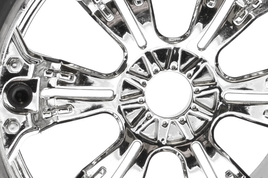 Fastrax 1/8 Mt Stinger Mounted 6-Spoke Chrome 1/2"Offset(Pr) FAST1170C