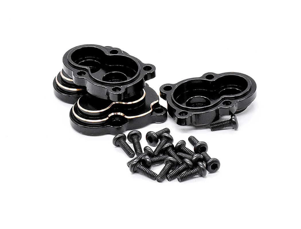 Fastrax Fcx24 Black Brass Axle Housing Covers (4Pc) FTFMS006BRB