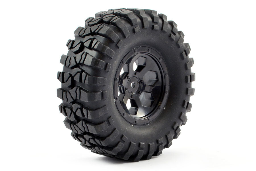 Ftx Outback Spare Tyre Mount & Tyre/6 Hex Wheel Black