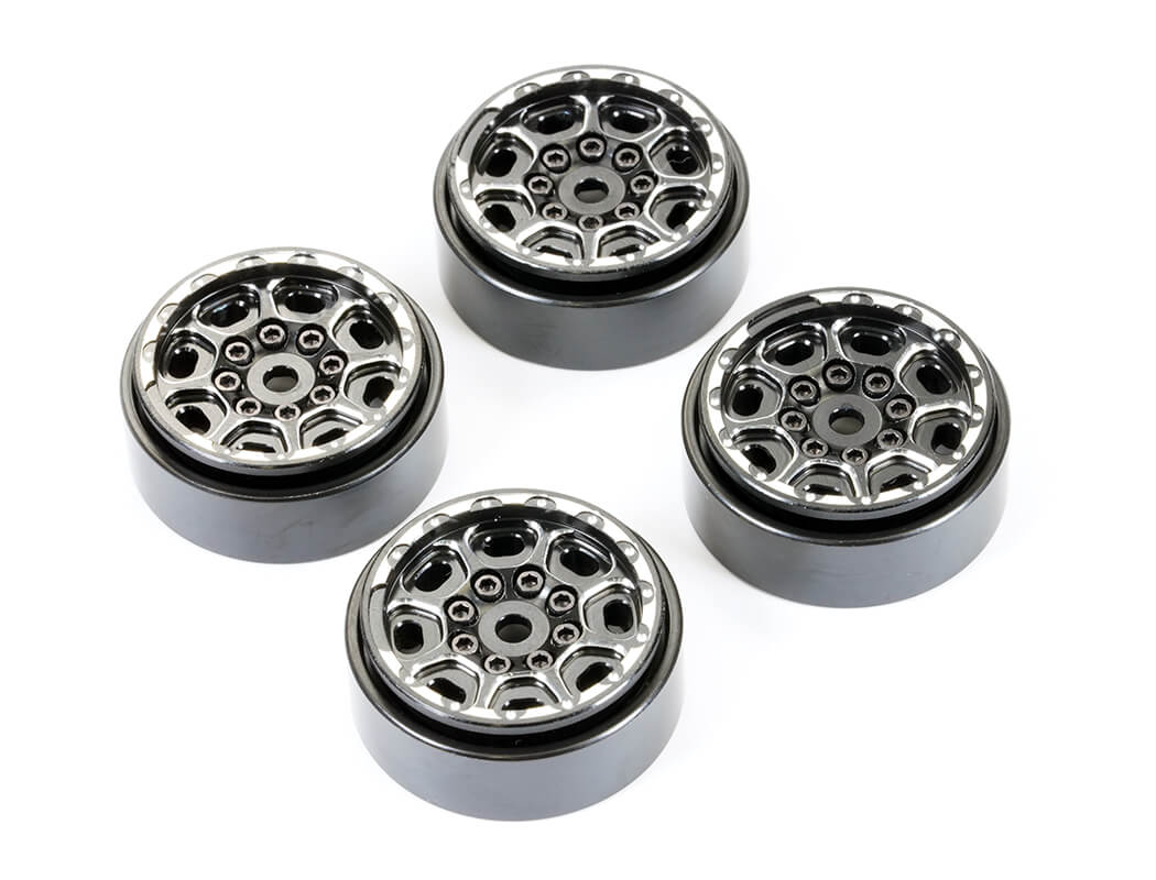Fastrax Trx-4M Cnc Beadlock Wheels (4) - Black FTTX468BK