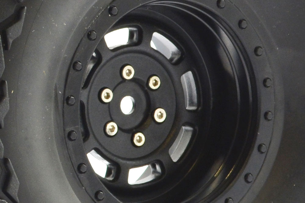 Ftx Mauler 2.2" All Terrain Tyres Pre-Glued On Black Wheels (2)
