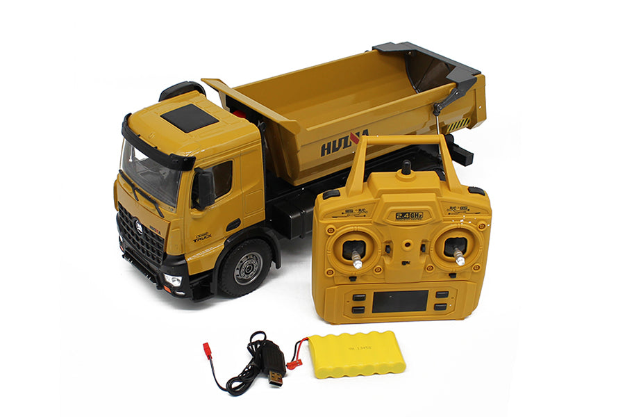 Huina RC Tipper Dumptruck 2.4G 10Ch W/Die Cast Cab, Dump Bed CY1582