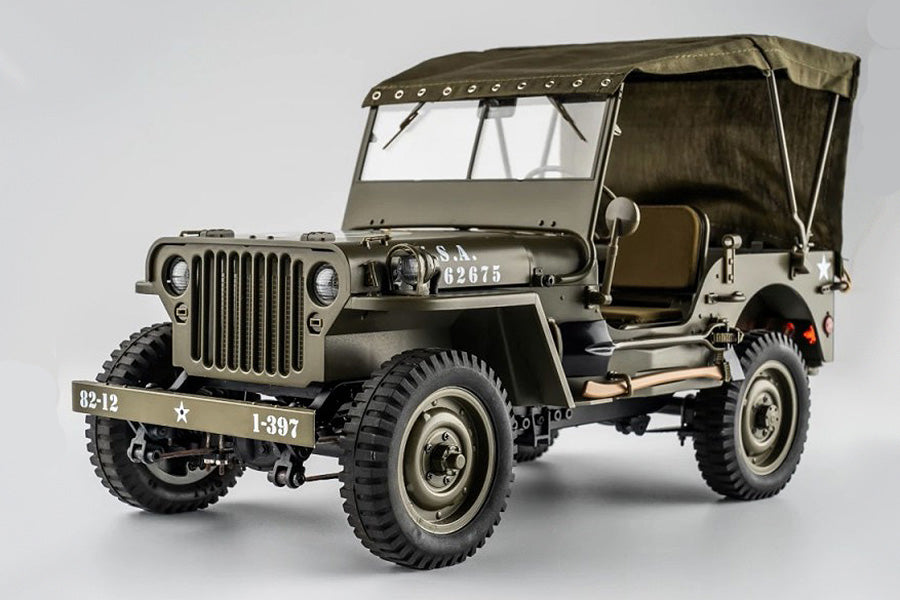 FMS Roc Hobby 1:12 1941 Willys Mb Canvas Top ROC-C1167