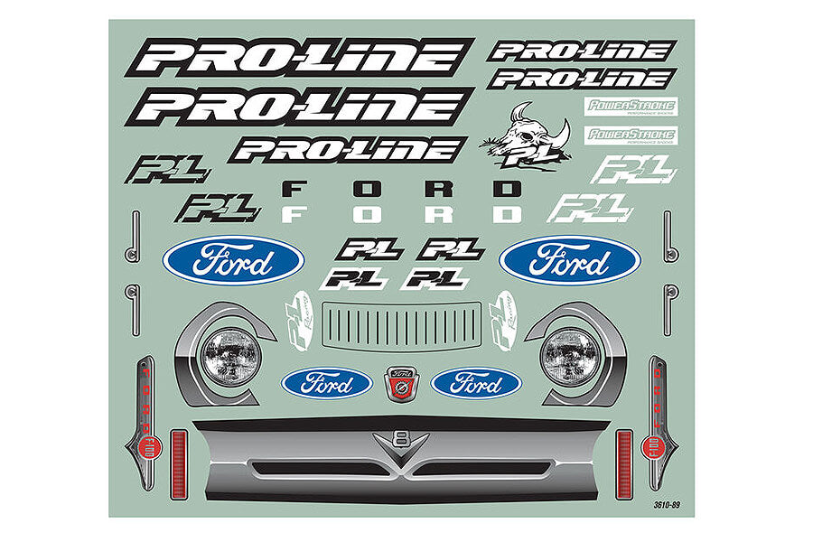 PRO-LINE PRECUT 1956 FORD F100 CLEAR SHELL FOR X-MAXX