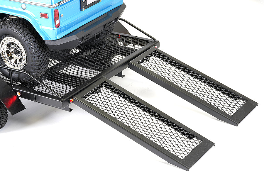 FASTRAX SCALE DUAL AXLE TRUCK CAR TRAILER w/RAMPS & LEDs