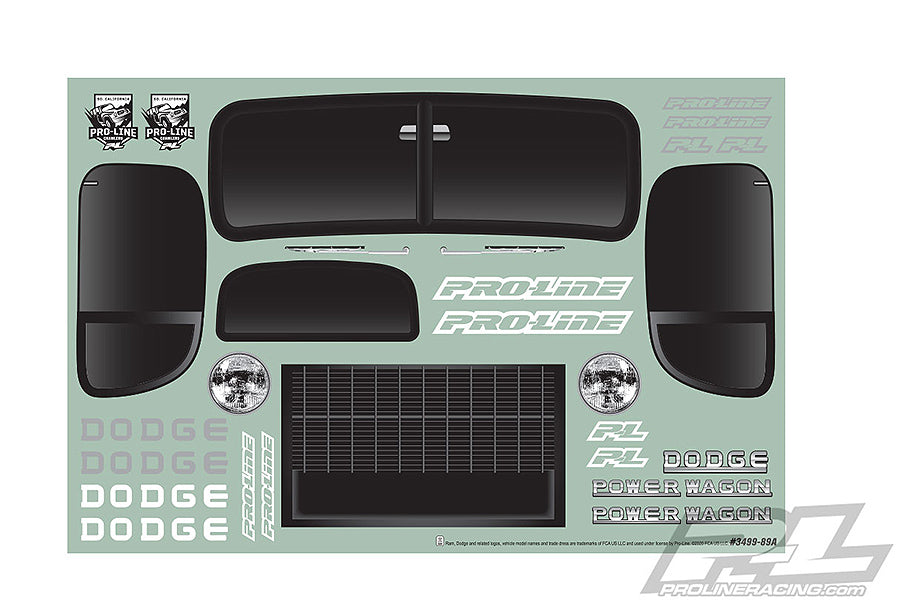 PROLINE 1946 DODGE POWER WAGON TOUGH COLOUR BLACK 313MM CRAWL
