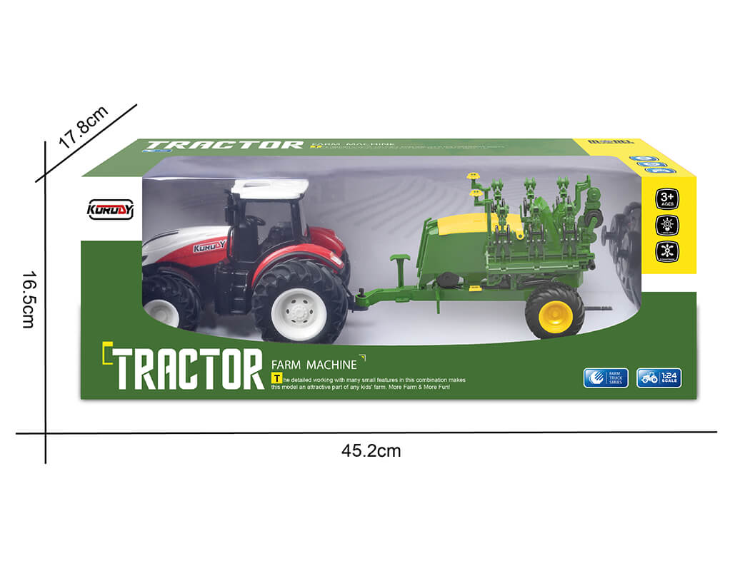 Korody RC 1:24 Tractor With Seeding Trailer K-6646K