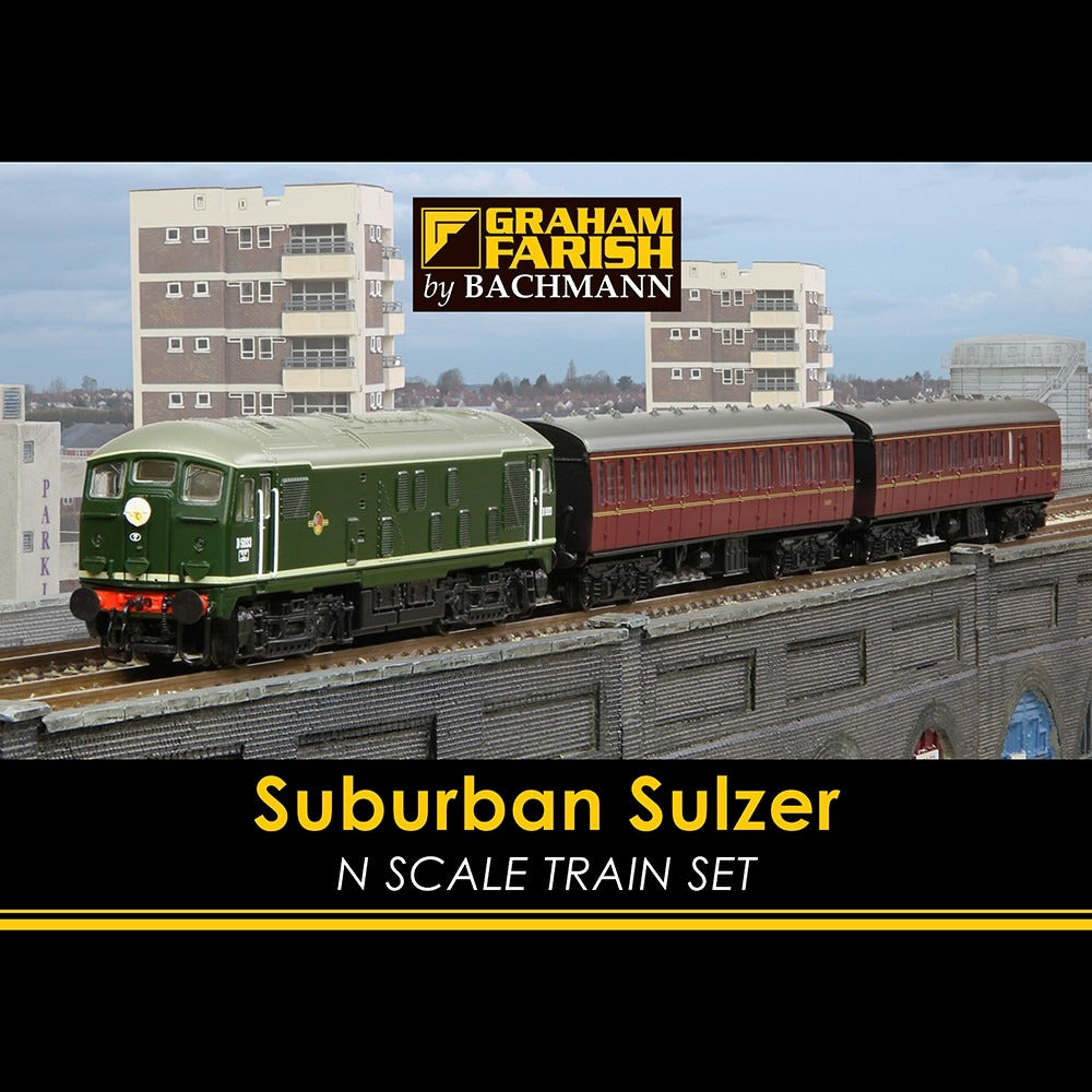 N Gauge Suburban Sulzer Train Set